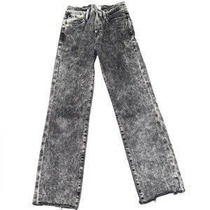 Frame Denim Charcoal Black Jeans Le High Straight Size 25